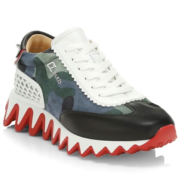 Christian Louboutin Loubishark Donna Sneaker in Camo - Picture 1 of 6